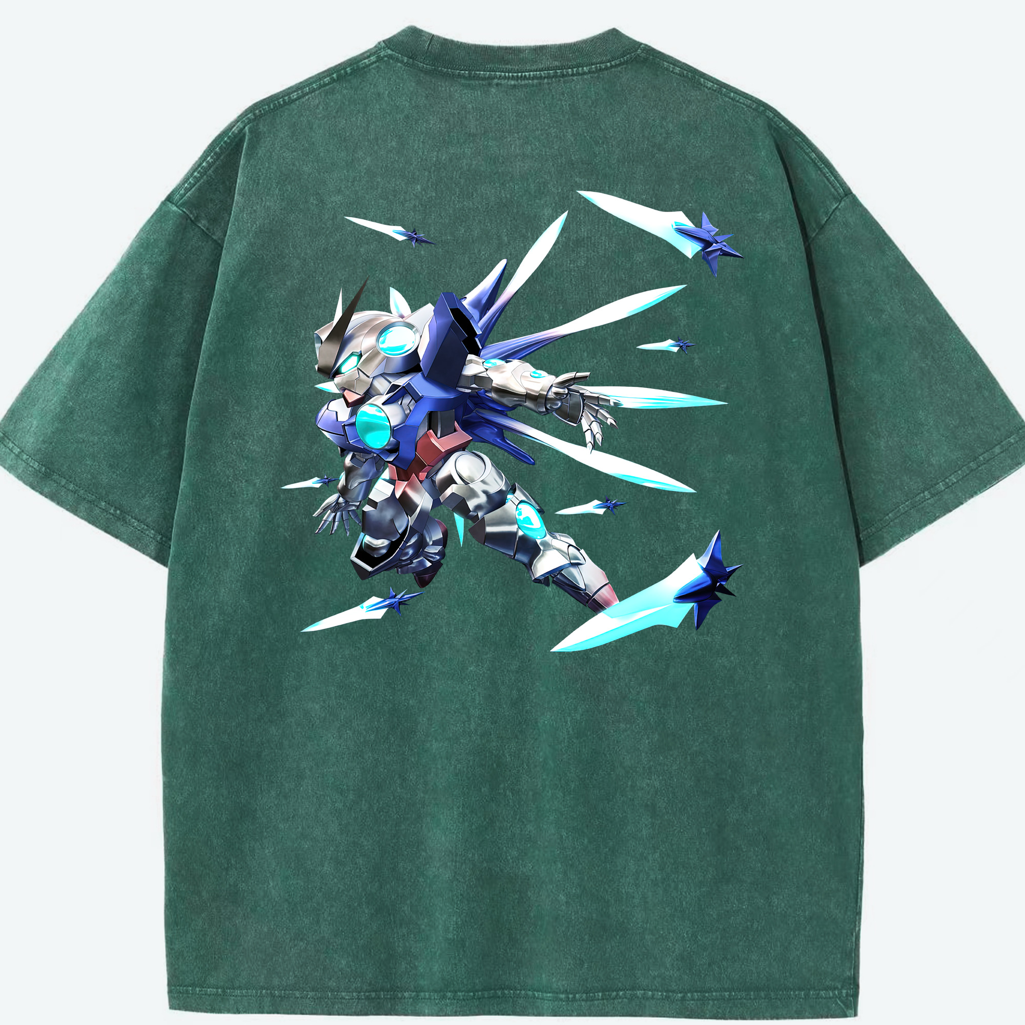 （画像用） 機動戦士ガンダム Mobile Suit Gundam 綿100% ヴィンテージ風 半袖Tシャツ（背面プリント）